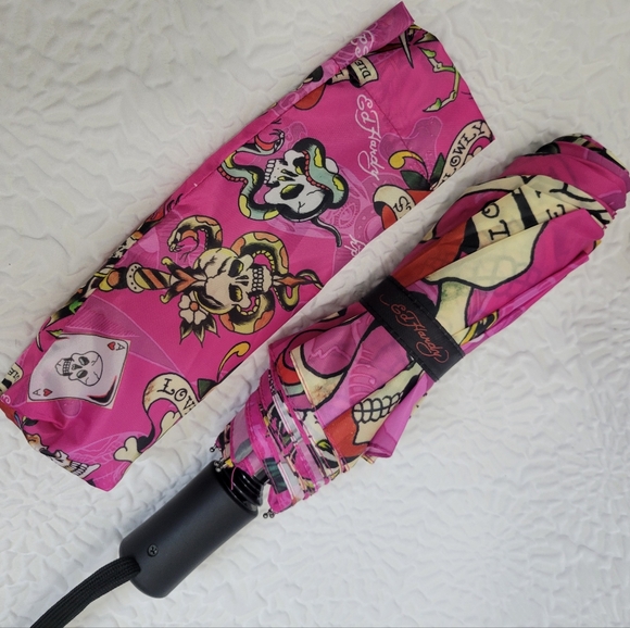 ☠️Ed Hardy❤️"Love Kills Slowly" Umbrella - Picture 5 of 8